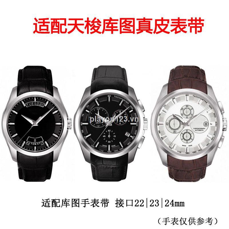 TISSOT Dây đeo da cho đồng hồ Kutu T035.627 Series 22 23 24mm
