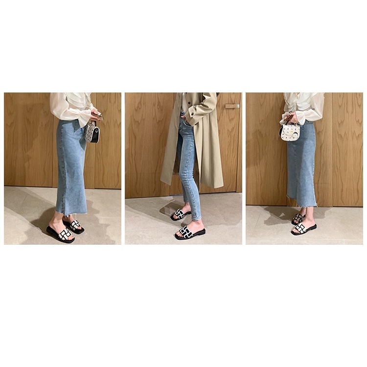 Dép Xỏ Ngón Đế Bằng Phong Cách Pháp Thời Trang Mùa Hè 2022 Mới Cho Nữ
