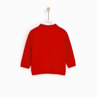 Sz 98cm/110cm  Áo len mỏng đỏ Zara