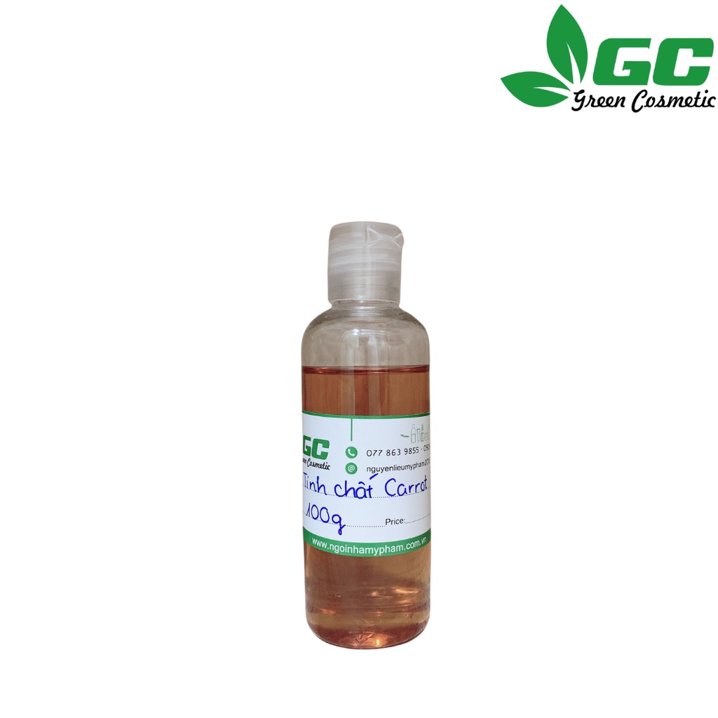 Tinh Chất Carrot - Nguyên liệu mỹ phẩm 50mL/100mL