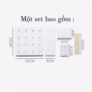 Pegboard bảng nhựa dán tường