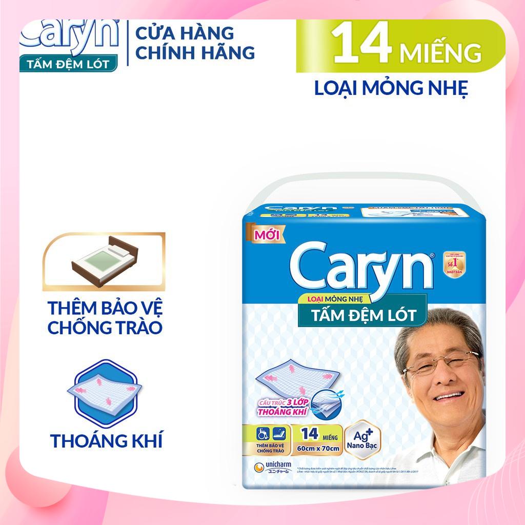 Tấm đệm lót Caryn mỏng nhẹ 14 miếng 60 x70cm,lót caryn Giúp thoải mái xoay trở chống trào lưng cho người già mẹ sau sinh