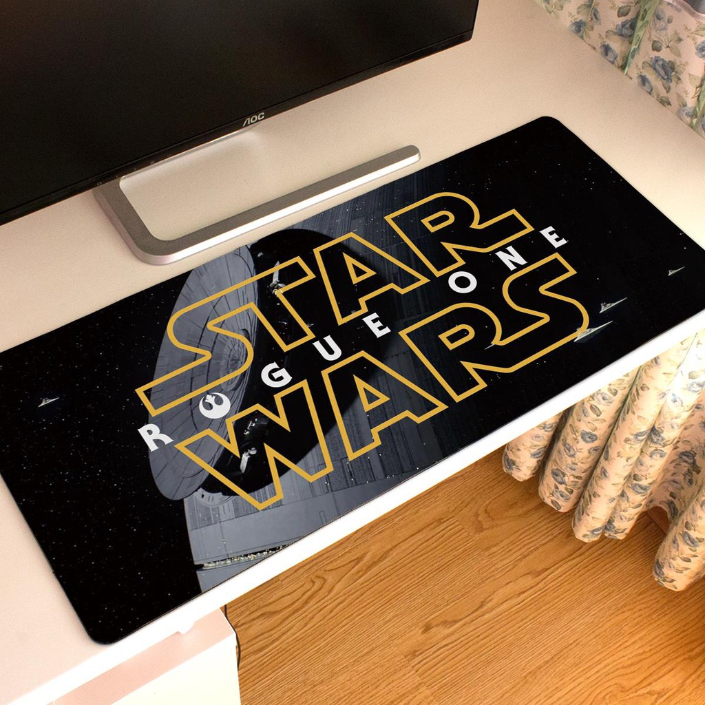 Tấm Lót Chuột Và Bàn Phím Cỡ Lớn In Hình star wars Độc Đáo