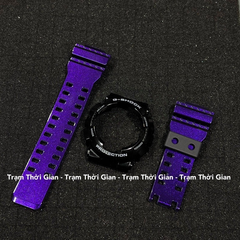 Set Vỏ đồng hồ G-shock GA-110 Đen Tím bóng