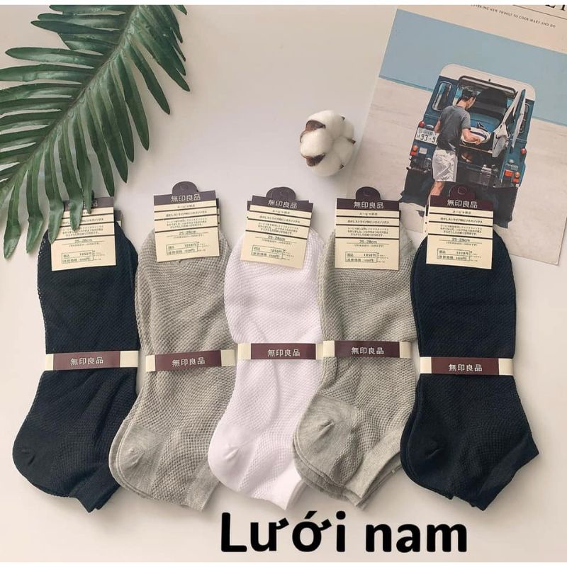 Tất lưới nam nữ mỏng nhẹ thoang khí thích hợp cho mùa hè