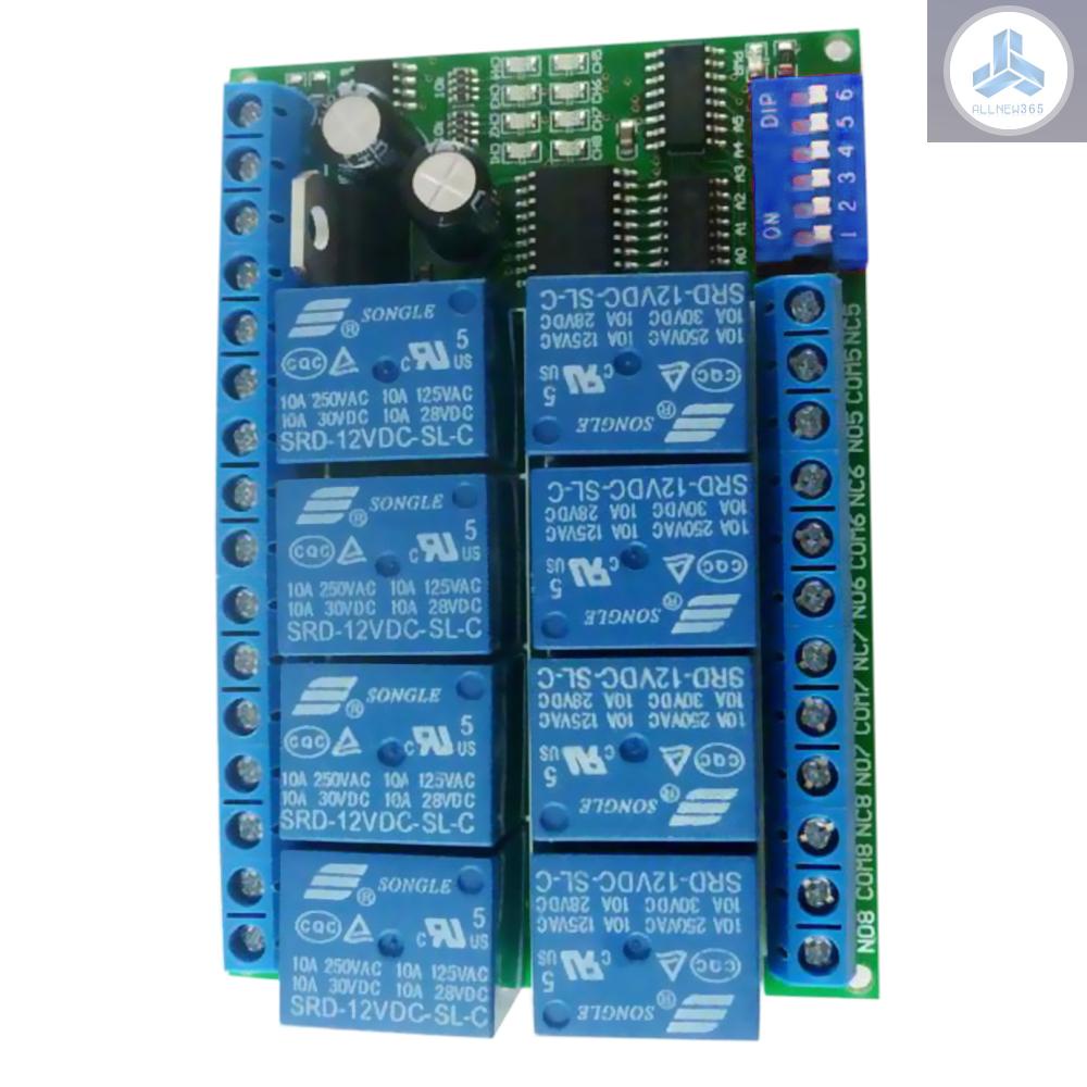 Rơ Le Điều Khiển Từ Xa Cổng Tiếp Nhận 12V 8CH RS485 VN26
