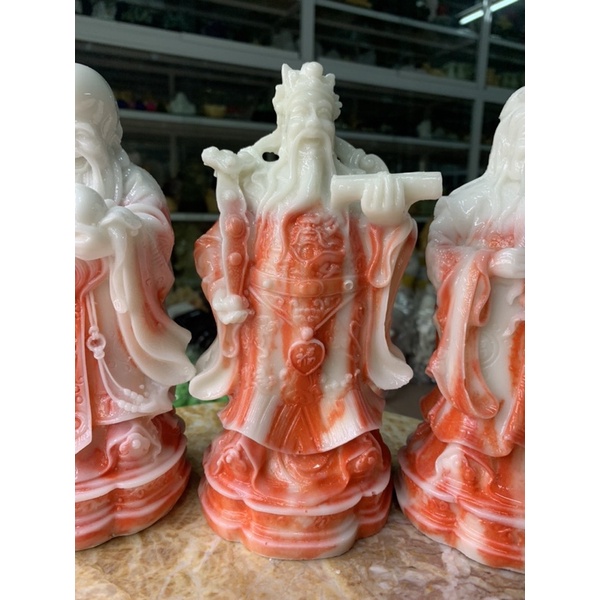Bộ Tượng Tam Đa  Đá Đúc - cao 20cm