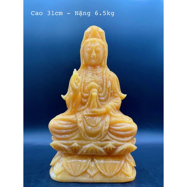 Tượng Quan Âm Bồ Tát Đá Ngọc Hoàng Long Phong Thuỷ