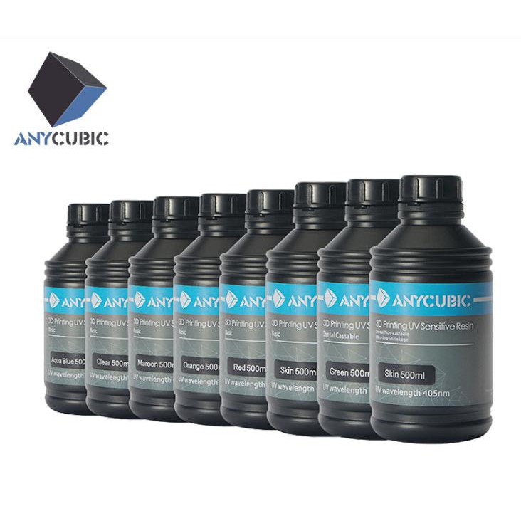 Nhựa in 3D, dung dịch in RESIN ANYCUBIC 1000ml các màu