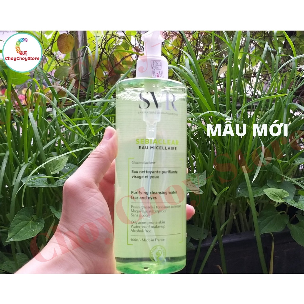 [TEM VIỆT NỮ] Nước Tẩy Trang SVR Sebiaclear Eau Micellaire 400mL -  Sạch Sâu Loại Bỏ Dầu Nhờn