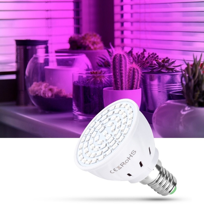 Bóng Đèn LED E27/E14 Kích Thích Tăng Trưởng Cho Cây Phát Triển Trong Nhà Tiện Dụng