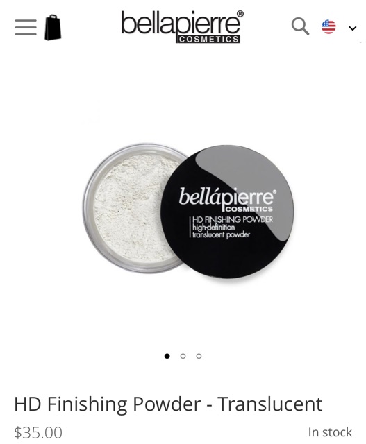 Phấn phủ dạng bột Bellapierre HD Finnishing Powder