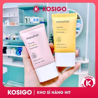 Kem Chống Nắng Innisfree chính hãng màu Hồng và Vàng Sunscreem 50ml SPF50+ PA++++