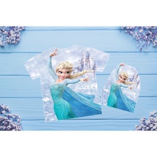 Đồ bộ in 3D hình elsa cho bé gái