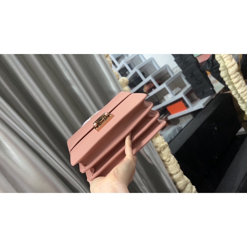 Túi tay cầm 3 ngăn màu hồng ạ