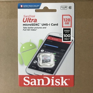 Thẻ nhớ micro sdxc sandisk 128gb upto 100mb/s 533x ultra uhs-i- tem nhà phân phối spc