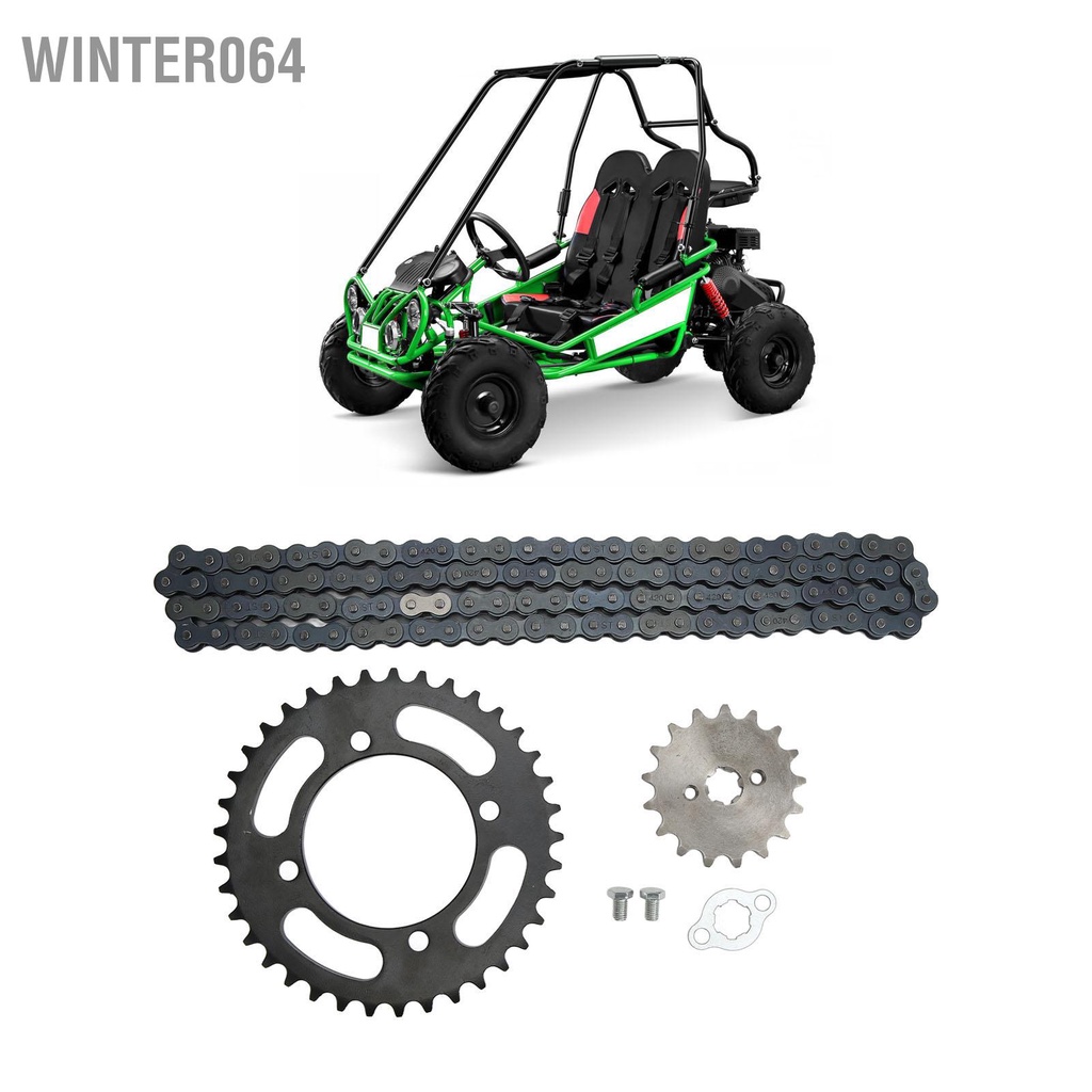 420 Xích 155mm 37T Phía trước 17T Nhông sau Phổ biến cho Xe đạp mini 50cc đến 125cc Bụi bẩn ATV Go Kart Winter064