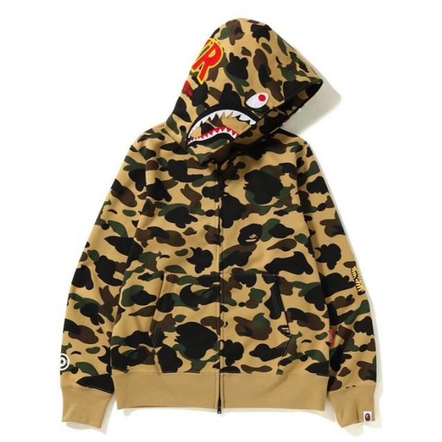 New Bape X PONR 🔥 Shark Zipper Hoodie Sweater Men Women Camouflage Plus velvet Coat | BigBuy360 - bigbuy360.vn