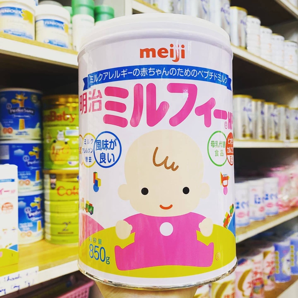 Sữa bột Meiji HP cho bé dị ứng đạm sữa bò 850g (Nội địa Nhật)