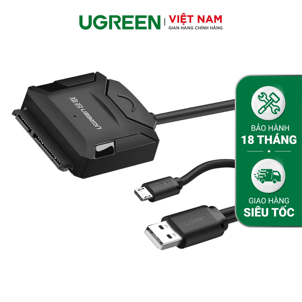 USB 2.0 sang Sata 2.0 tích hợp OTG, 2,5 và 3,5 UGREEN 20216