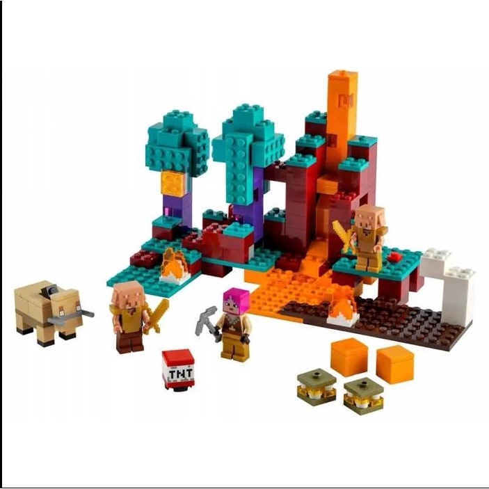 Đồ chơi lego minecraft My World 60105 xếp hình lắp rắp cổng địa ngục trong núi No.305 mảnh món quà trung thu dành cho bé