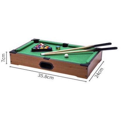 Bộ bàn chơi bida mini kích thước 35.8x24x7cm vui nhộn dành cho cả người lớn và trẻ em