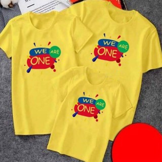 Áo Gia Đình/Nhóm We Are One nhiều màu thun cotton co giãn dày dặn mềm mịn