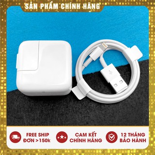 Bộ sạc apple 12w zin bóc máy | hàng chính hãng apple 100% | bảo hành 12 tháng lỗi 1 đổi 1.