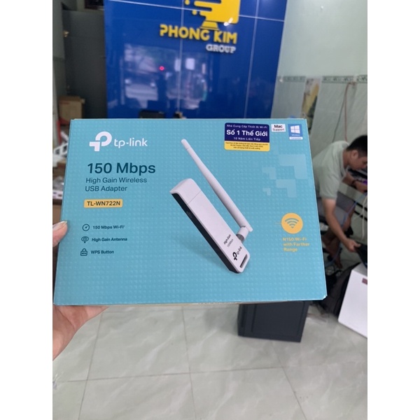 Thiếu bị thu phát Thiết bị thu phát wifi TP-LINK 722N tốc độ 150Mbps - BH 24 T