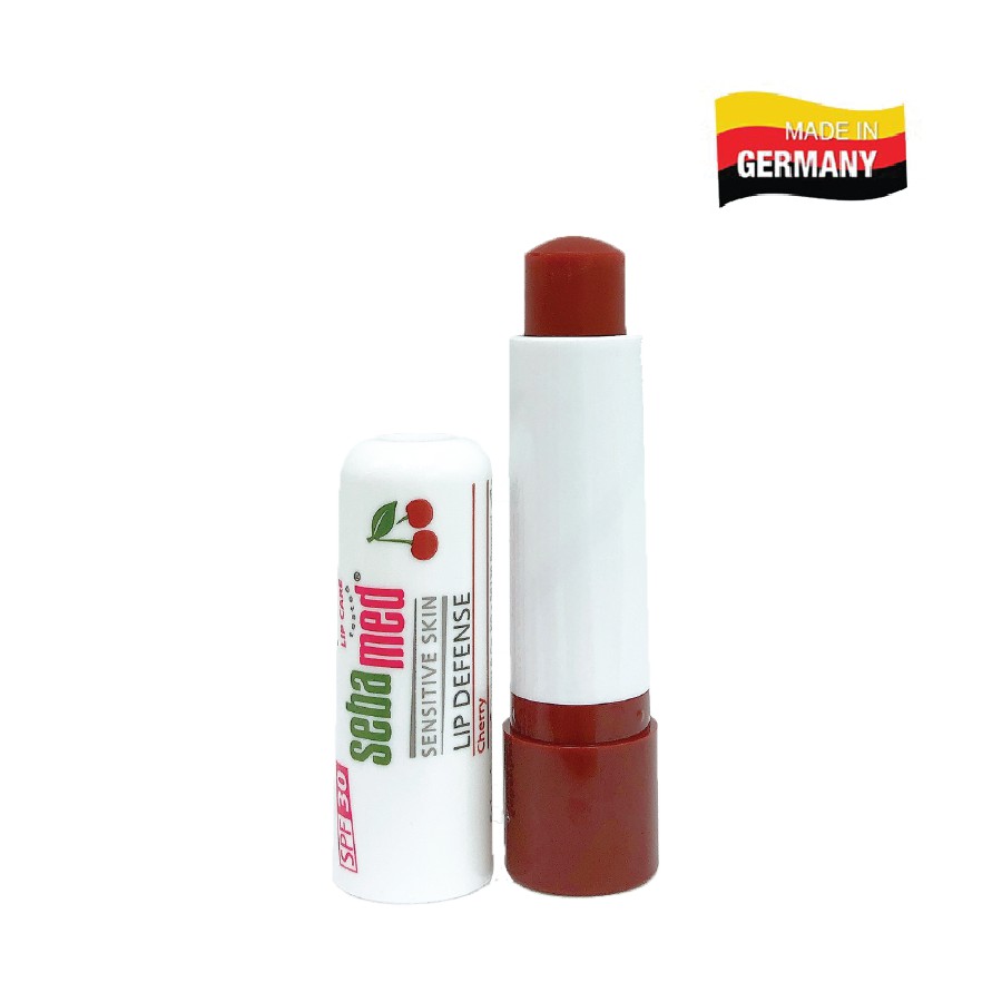 Son dưỡng bảo vệ, chống khô và chống nứt môi hương Cherry Sebamed Sensitive Skin Lip Defense Cherry (4.8g)