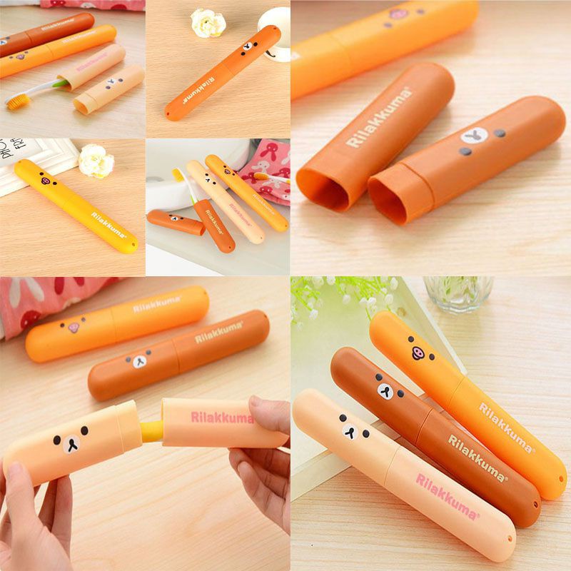 Vỏ Bọc Bảo Vệ Bàn Chải Đánh Răng Di Động Hình Gấu Cho Hoạt Động Ngoài Trời
