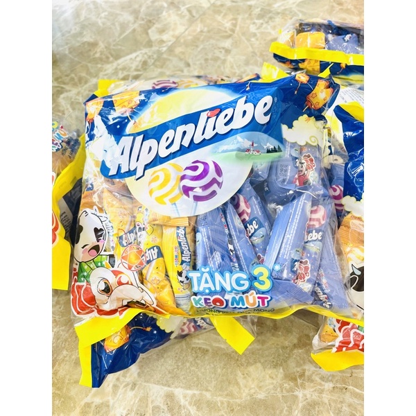 Kẹo mút Alpenliebe Ice Cream 2 vị mới gói 36 tặng 3 que [ Siêu Ngon Dài Vô Tận ]