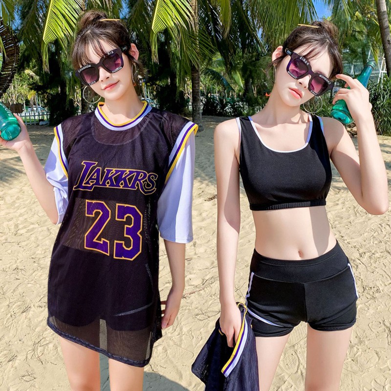 Bộ Đồ Bơi Ba Mảnh Thể Thao Phong Cách Hàn Quốc Cho Nữ | BigBuy360 - bigbuy360.vn