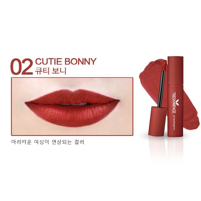 Son kem lì The Skin Face Lip Cutie Matte