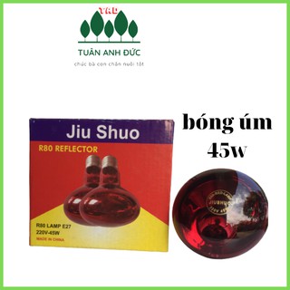 Bóng đèn úm hồng ngoại 75W,  bóng úm gà, bóng sưởi gia cầm bóng úm heo
