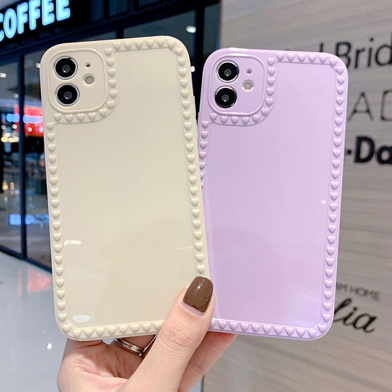 Ốp Lưng Họa Tiết Trái Tim Dễ Thương Cho Iphone 12 Mini Pro Max 11 Pro Max 6 6s 7 8 Plus Se2020 X Xs Max Xr