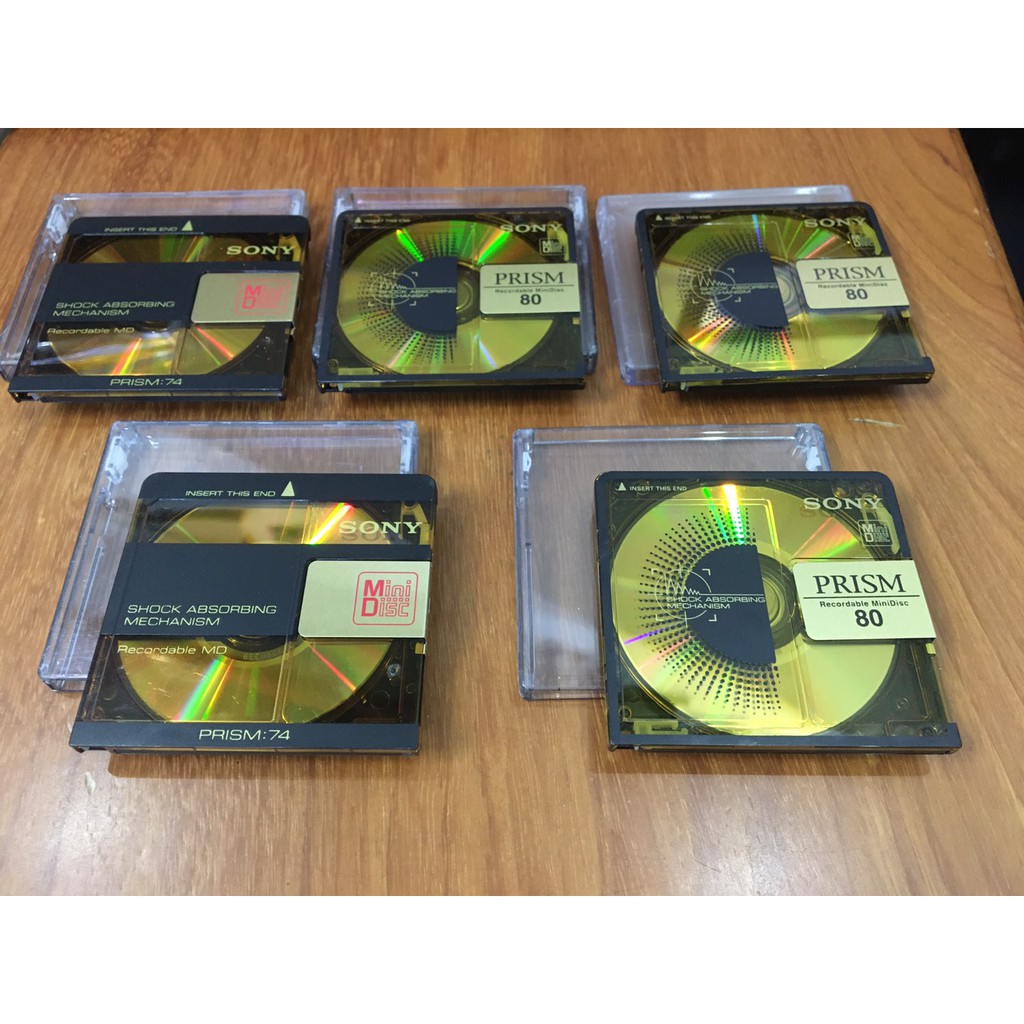 Bộ 5 Đĩa MD Trắng Sony Gold