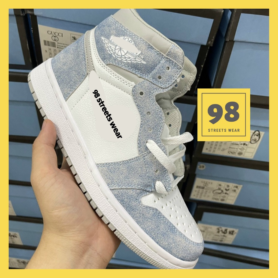 ⚡️[𝐈𝐛 𝐗𝐞𝐦 𝐕𝐃, 𝐀̉𝐧𝐡 𝐂𝐡𝐢 𝐓𝐢𝐞̂́𝐭][𝐅𝐫𝐞𝐞𝐬𝐡𝐢𝐩 + 𝐅𝐮𝐥𝐥𝐛𝐨𝐱]Giày Thể Thao Sneaker Xanh Trắng Cổ Cao, 1 Retro High OG Hyper Royal