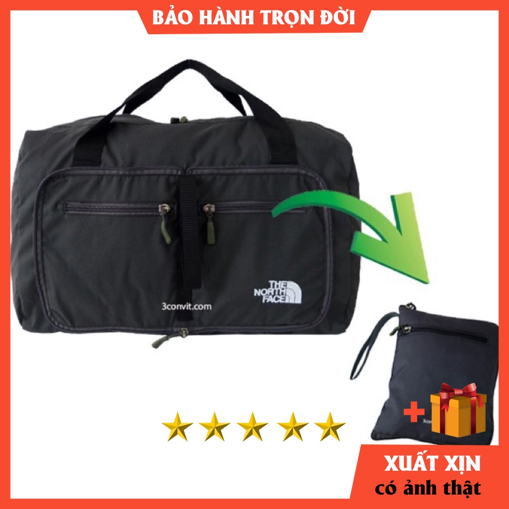 Túi trống du lịch The North Face có thể xếp gọn  -  tiện lợi - siêu nhẹ chỉ 300gram[ BẢO HÀNH TRỌN ĐỜI]