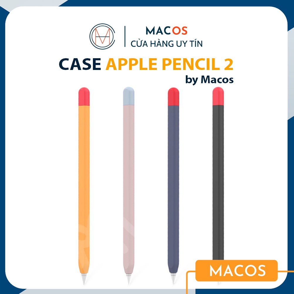 Ốp case Apple Pencil 2 AHA STYLE bao bọc bút silicon, vỏ kiểu bút chì - Loại cao cấp (AP02)