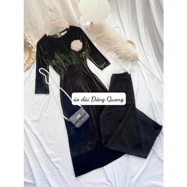 Áo Dài Nhung Thiết Kế Cao Cấp