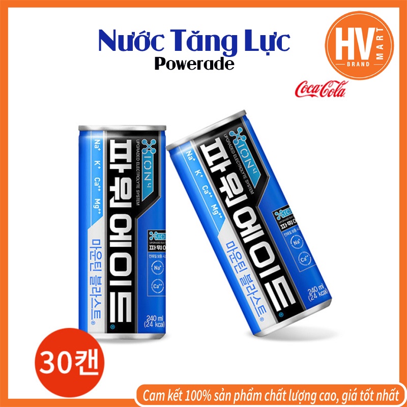 [Hàng Nội Địa] Nước Uống Tăng Lực Ion Powerade Của Coca Cola 240ml Hàn Quốc. 파워에이드 마운틴 블라스트