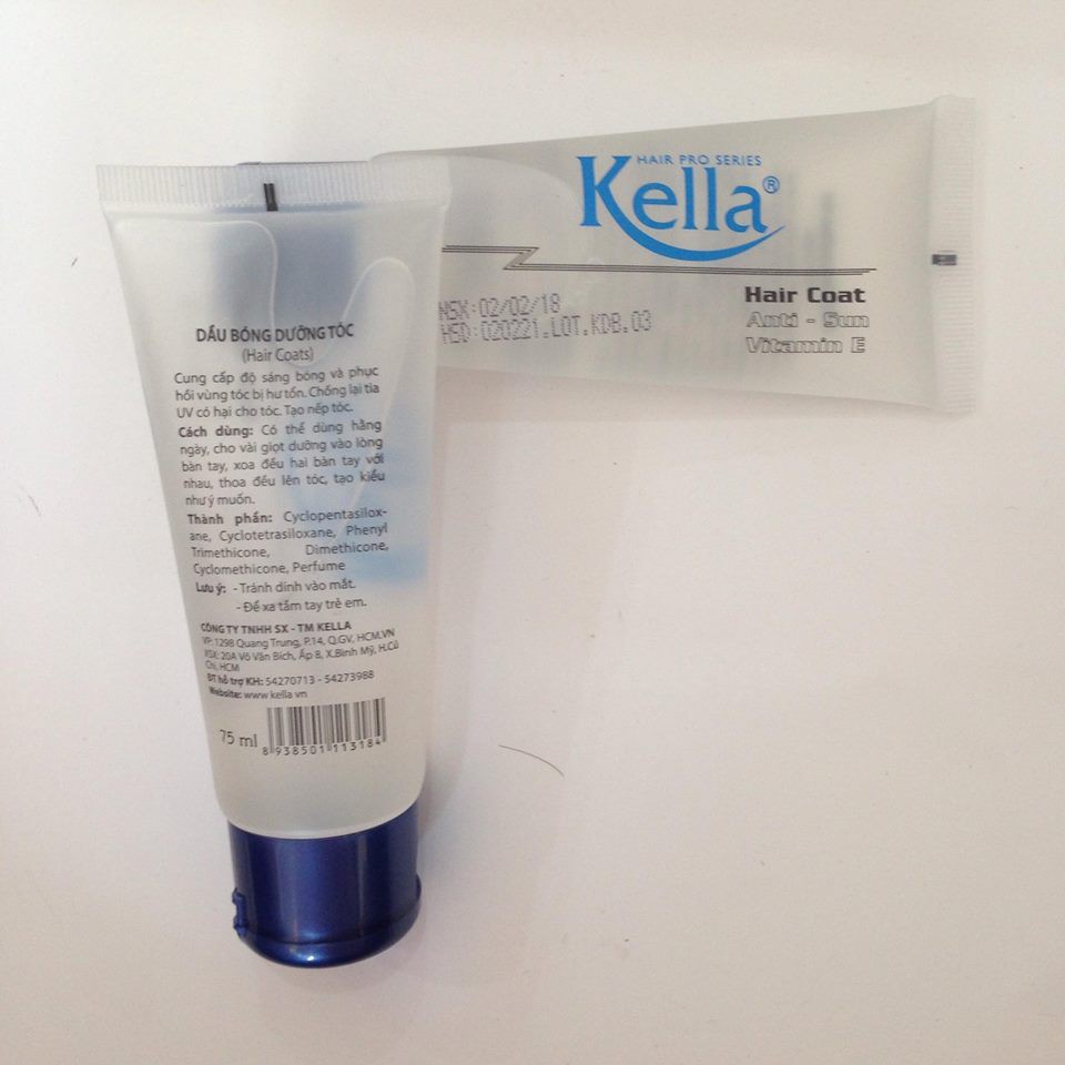 Tinh Dầu dưỡng bóng TUÝP Kella 75ml nắp xanh đen | BigBuy360 - bigbuy360.vn