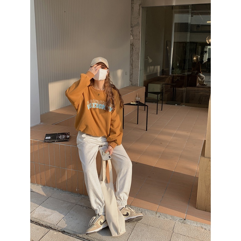 Áo Sweater nỉ nữ Cao cấp Hàn Quốc Áo Sweater nữ In hình Thu Đông Ulzzang Thời trang | BigBuy360 - bigbuy360.vn
