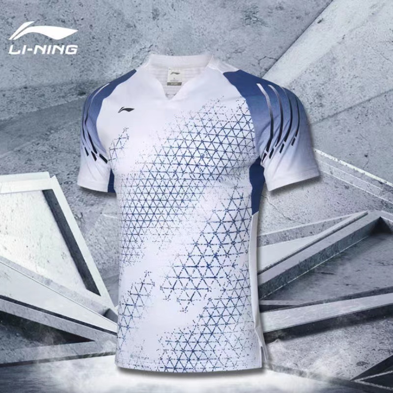 Li Ning Áo Thun Thể Thao Cầu Lông Ngắn Tay Thoáng Khí Mau Khô Cho Nam Và Nữ