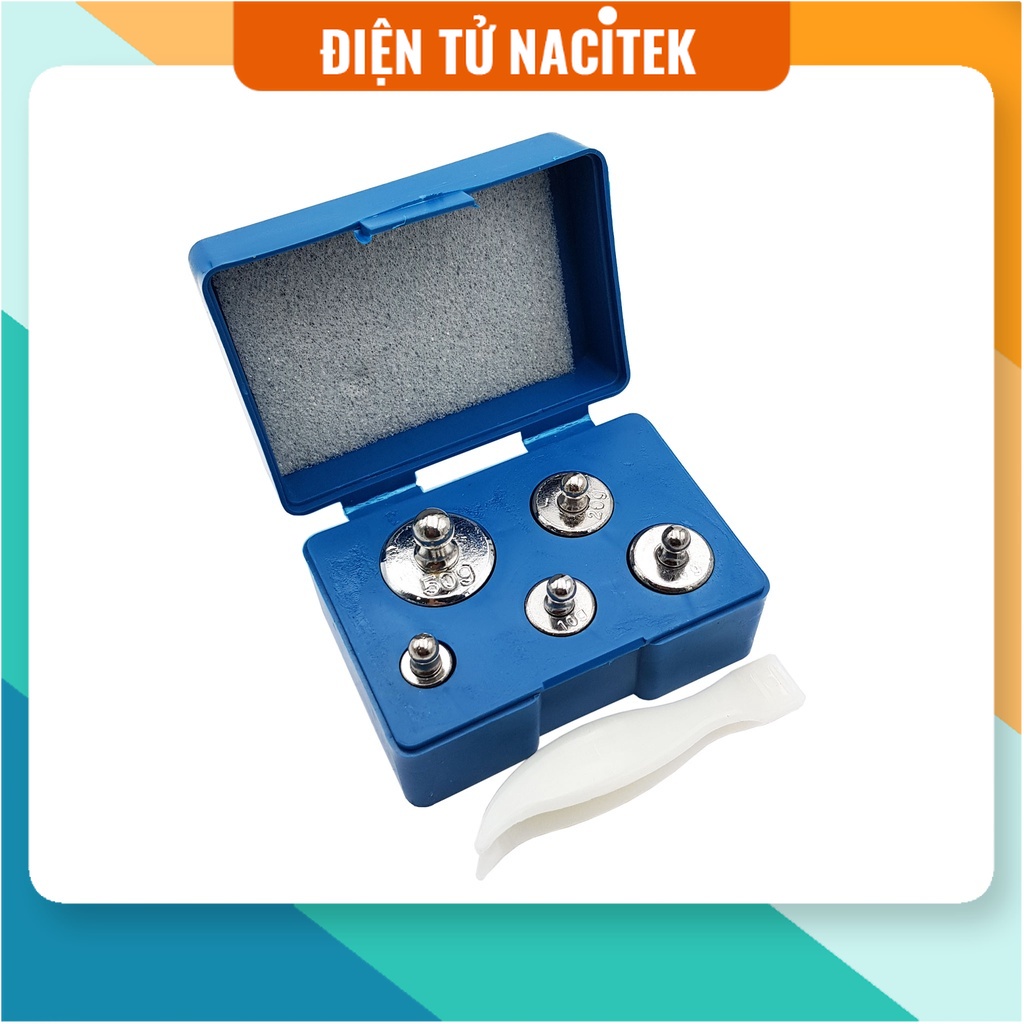 Hộp 5 quả cân chuẩn ( dùng cân chỉnh cảm biến loadcell )