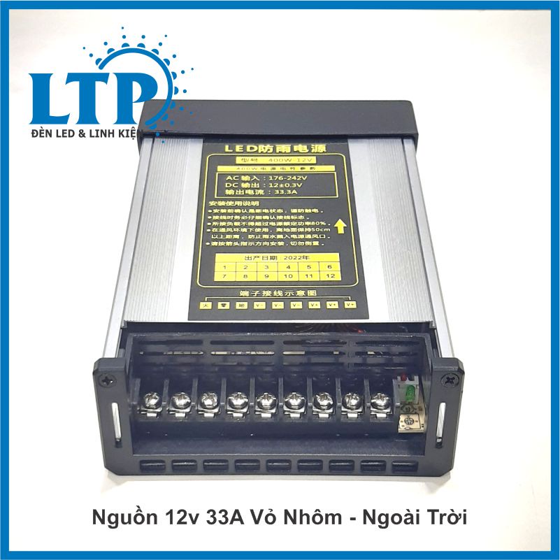 Nguồn 12V tổ ong - 10A, 15A, 20A, 30A, 33A, 40A, 50A, 60A cấp nguồn đèn led & camera - BH 12 tháng