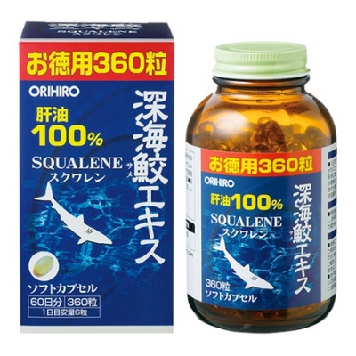 Viên Uống Sụn Vi Cá Mập Orihiro Squalene 360 viên Nhật Bản
