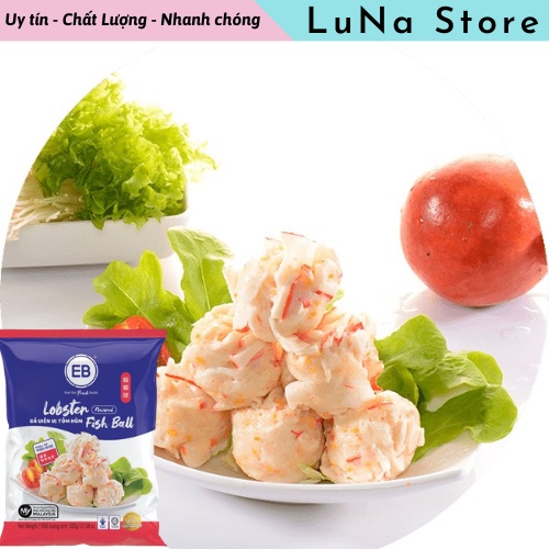 [HỎA TỐC HCM] Tôm hùm viên 500g, Viên thả lẩu Malaysia EB nhúng lẩu siêu ngon - LuNa Store