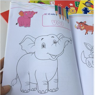 Combo 10 Vở Tô Màu cho bé